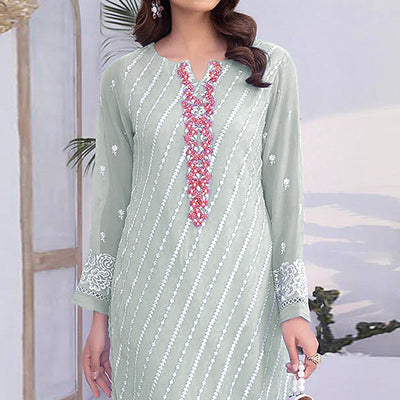 green-floral-embroidered-georgette-semi-stitched-suit-5