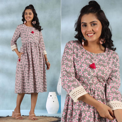 grey-and-pink-floral-printed-rayon-dress