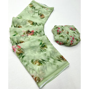 13green-floral-digital-printed-georgette-saree