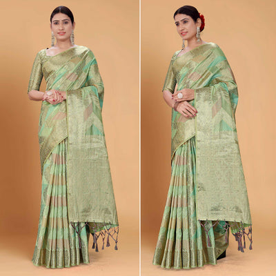 green-woven-organza-saree-with-tassels-12