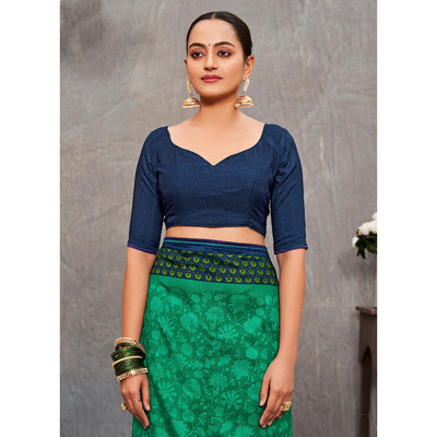 green-printed-with-embroidery-tussar-silk-saree