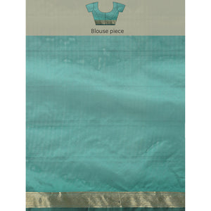 Morpich Woven Cotton Silk Saree