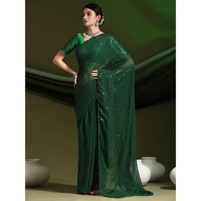 green-sequins-embroidered-georgette-saree