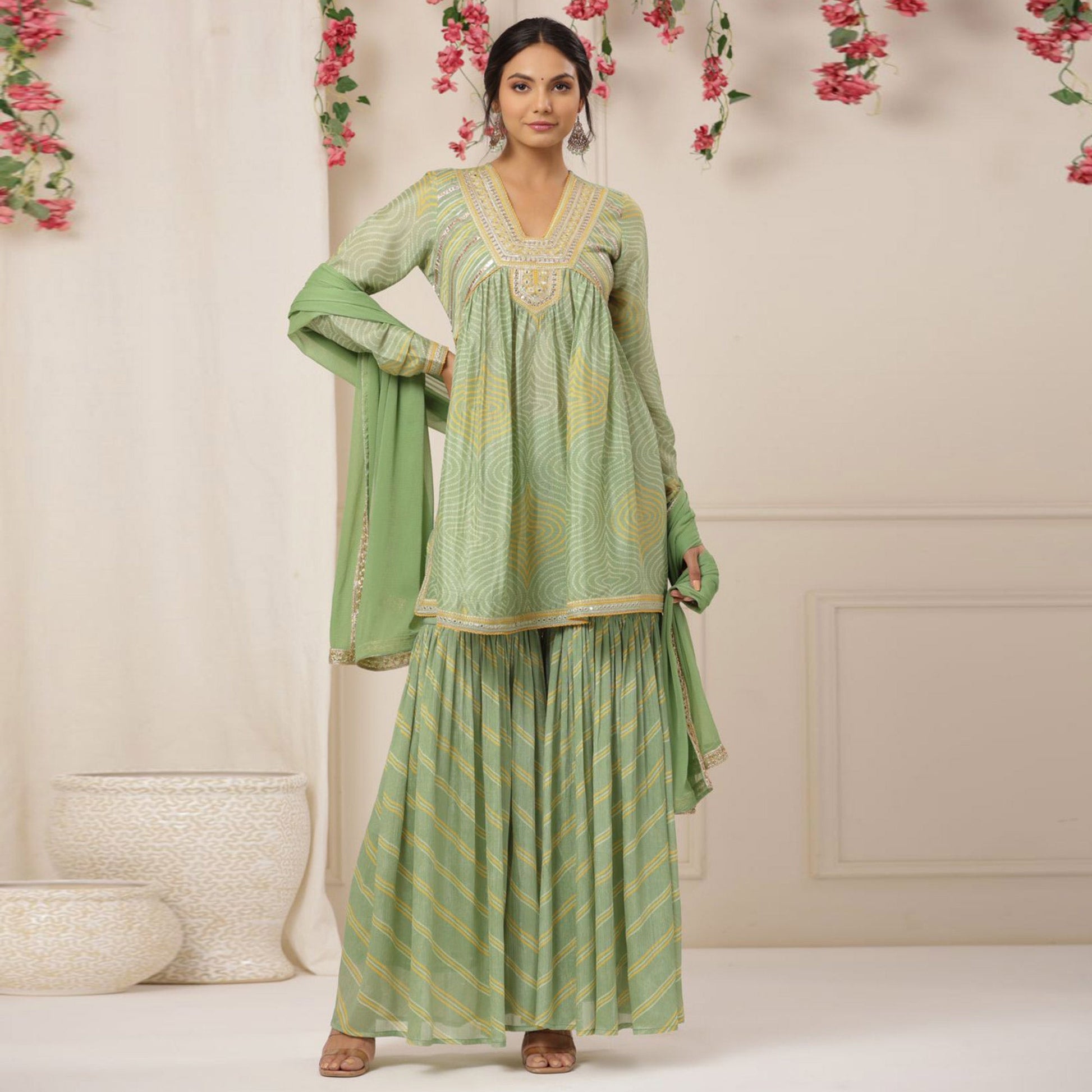 green-printed-with-embroidered-chiffon-sharara-suit