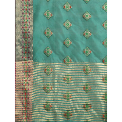 Morpich Woven Organza Saree