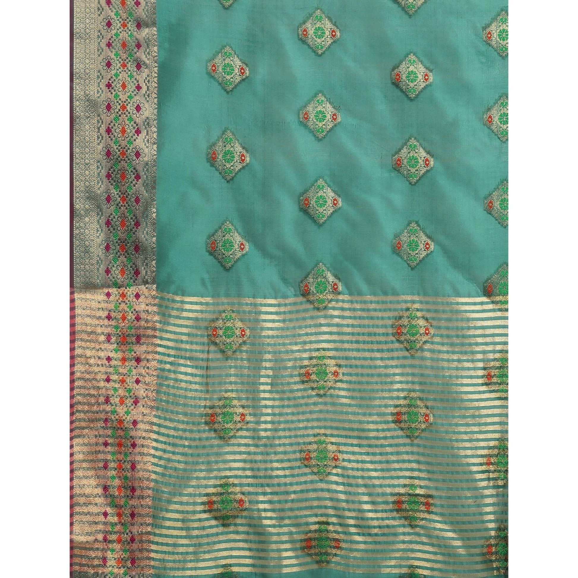 Morpich Woven Organza Saree