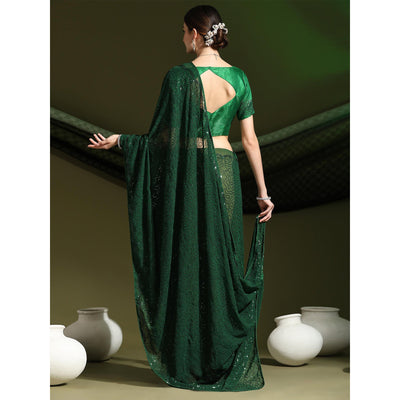 green-sequins-embroidered-georgette-saree