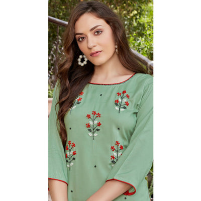 green-embroidered-rayon-kurti-1