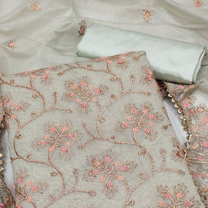 grey-floral-embroidered-chanderi-dress-material-3