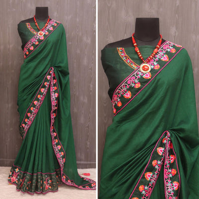 green-floral-embroidered-vichitra-silk-saree-2