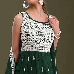 green-embroidered-georgette-naira-cut-semi-stitched-palazzo-suit