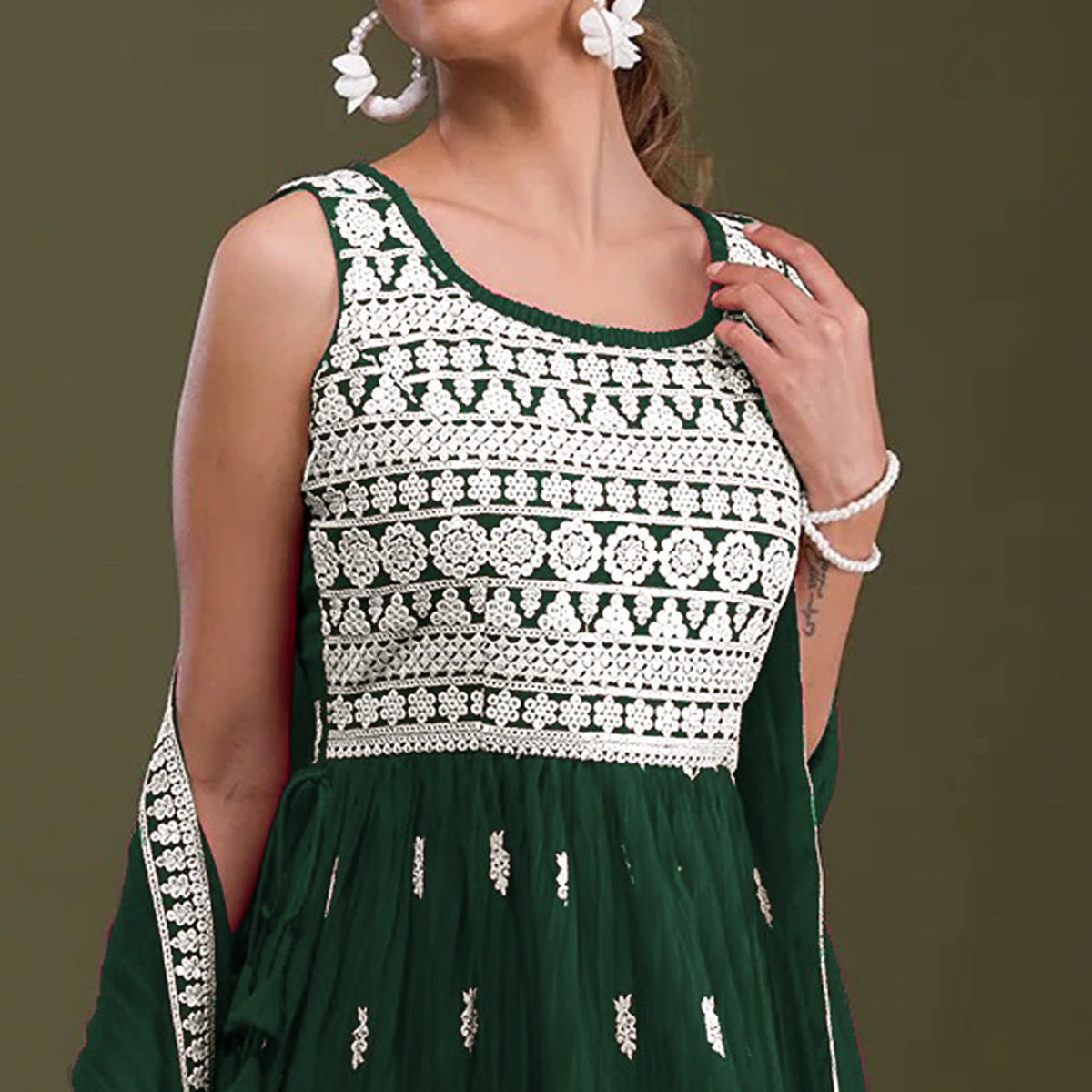 green-embroidered-georgette-naira-cut-semi-stitched-palazzo-suit