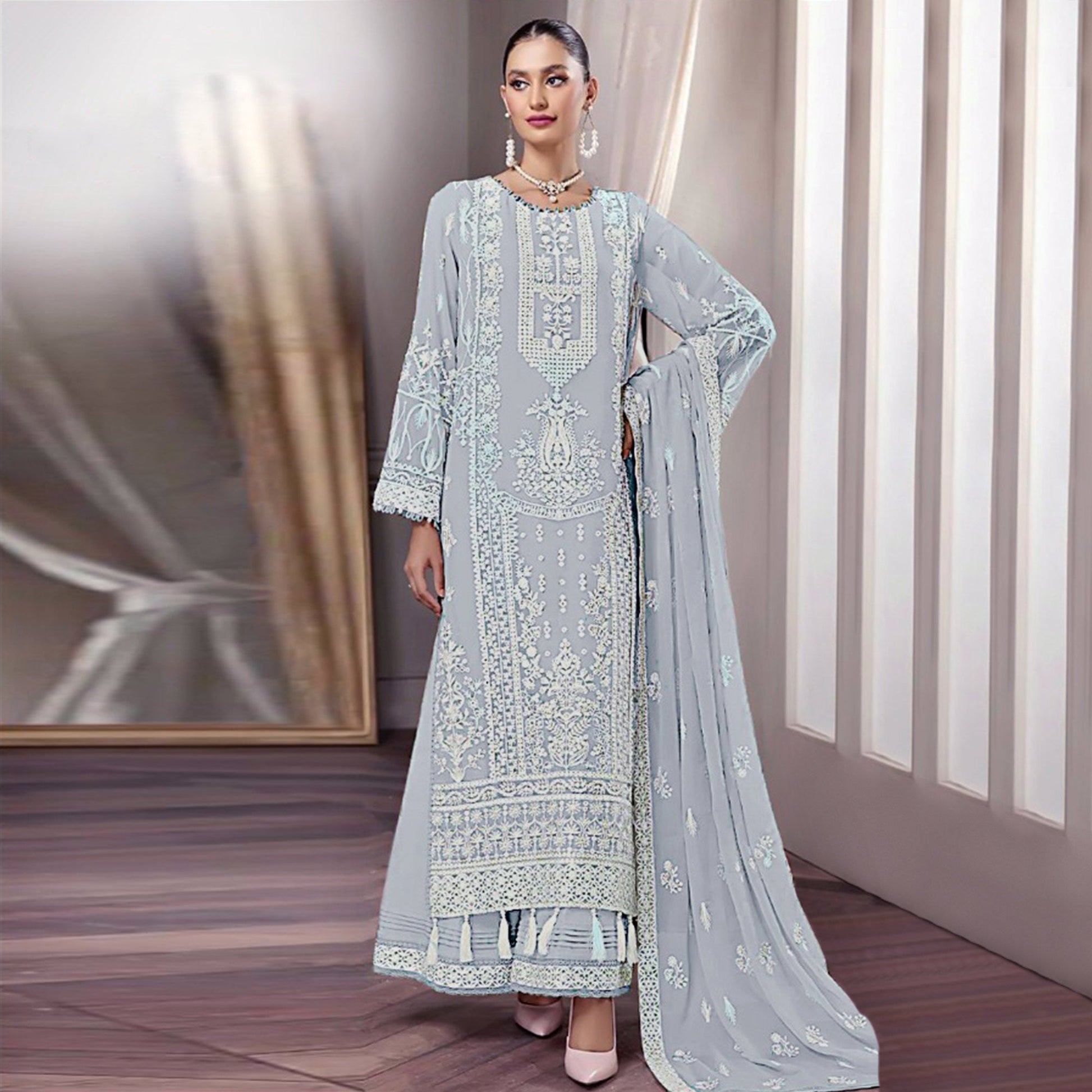 grey-floral-embroidered-georgette-pakistani-suit