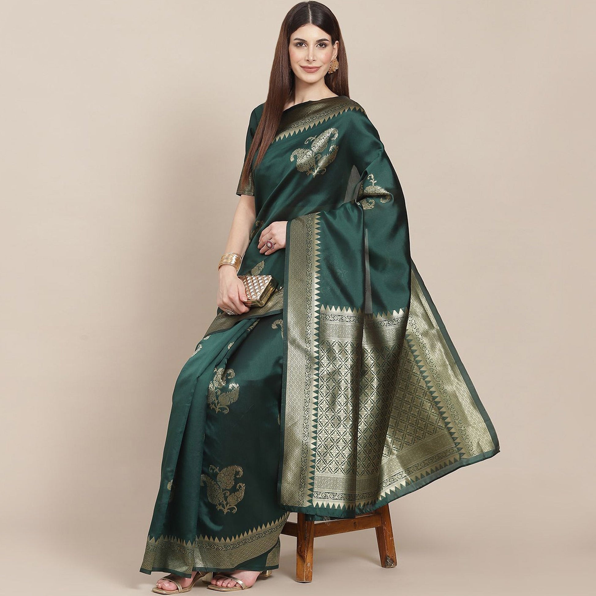 d-green-woven-banarasi-silk-saree