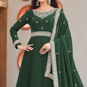 green-sequins-embroidered-georgette-anarkali-suit