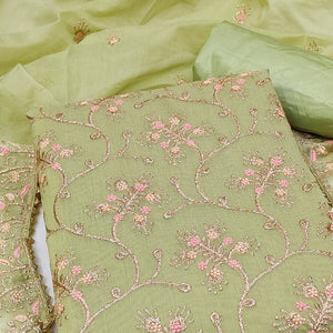 green-floral-embroidered-chanderi-dress-material-5