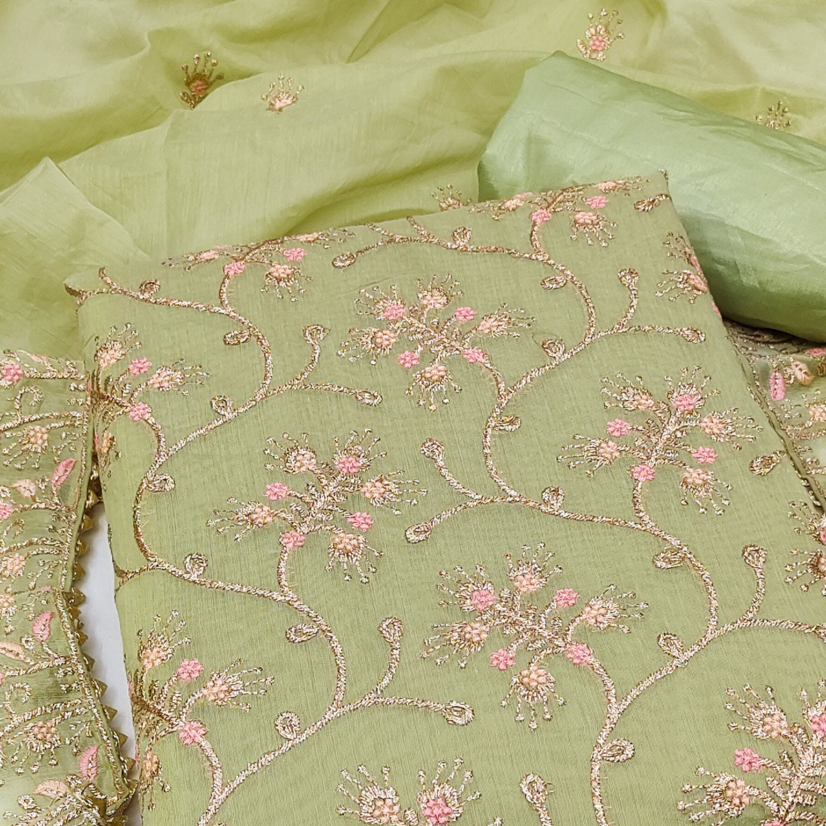 green-floral-embroidered-chanderi-dress-material-5