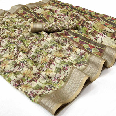11-green-digital-printed-linen-saree