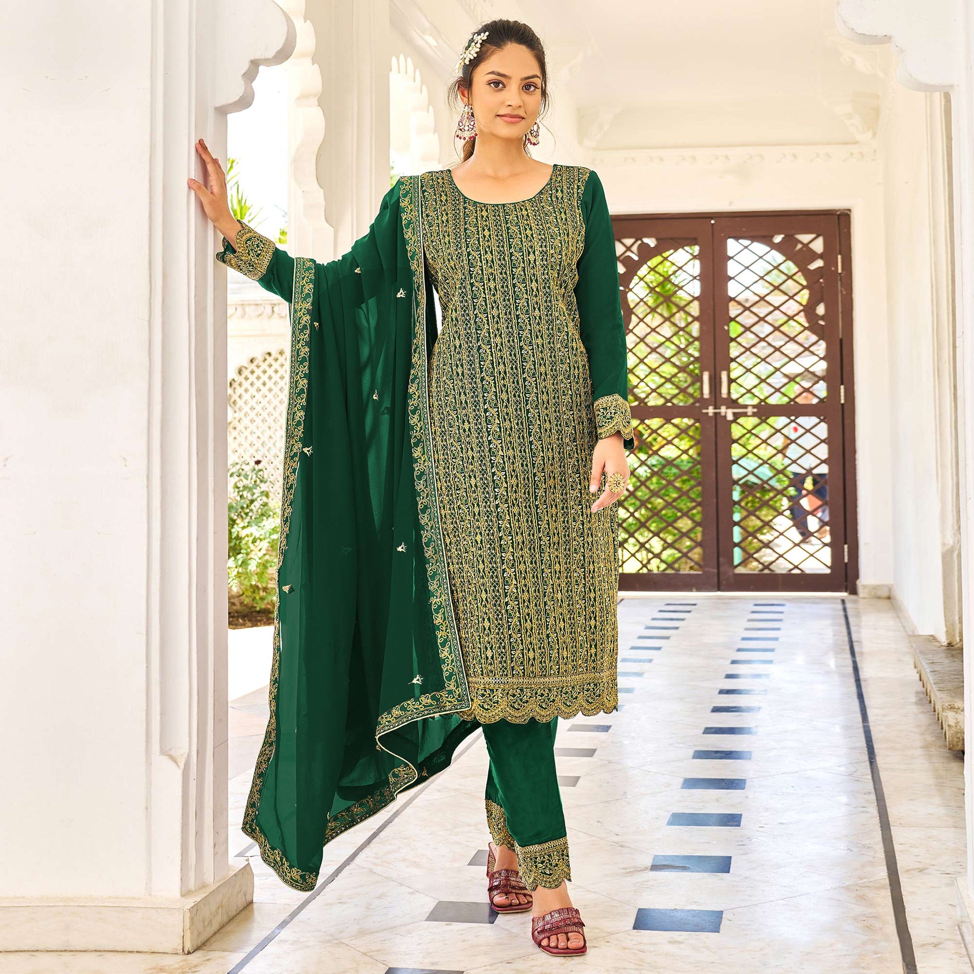 green-sequins-embroidered-georgette-suit-1