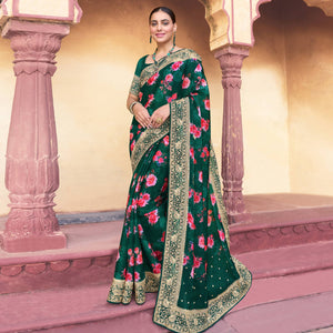 green-floral-printed-with-embroidered-oraganza-saree