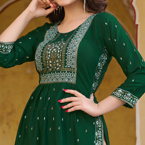 green-printed-rayon-naira-cut-kurti