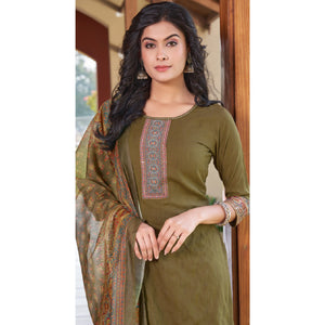 8-green-embroidered-rayon-kurti-with-dupatta