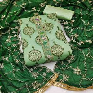 green-embroidered-chanderi-dress-material-6