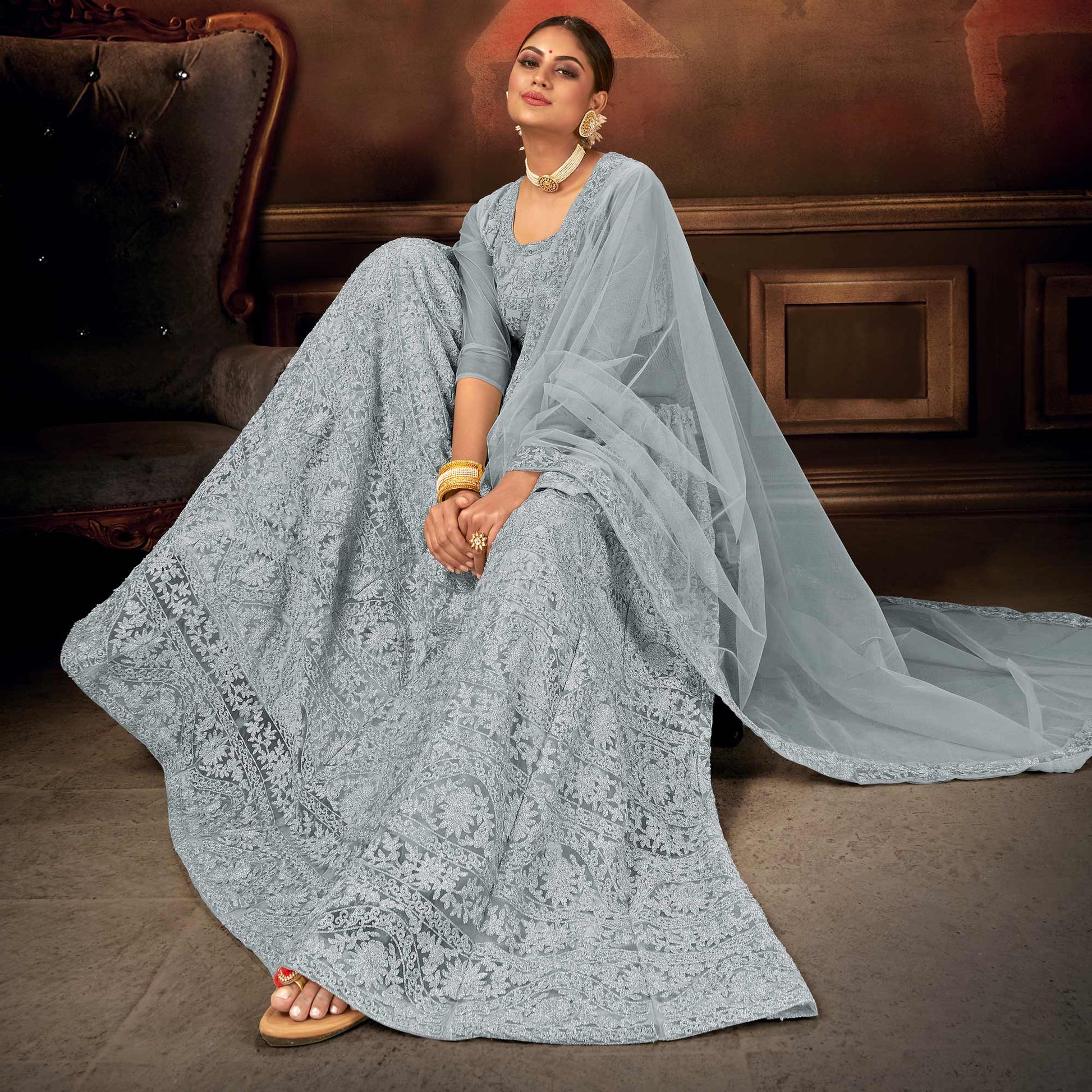 grey-embroidered-netted-lehenga-choli