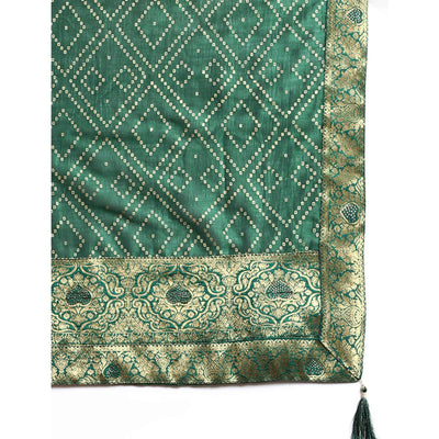 green-foil-printed-with-swarovski-vichitra-silk-saree-1