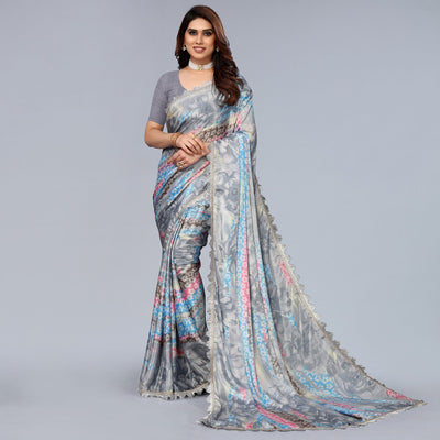 grey-floral-printed-art-silk-saree-with-crochet-border-1