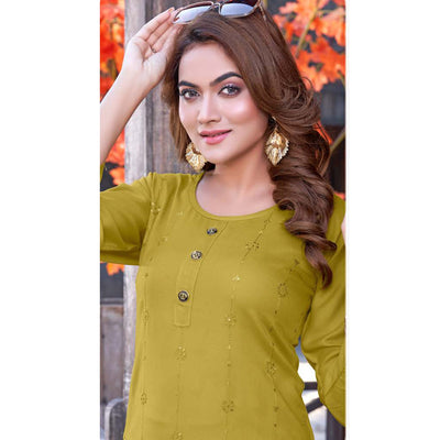 3-green-sequins-embroidered-rayon-kurti