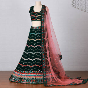 green-sequins-embroidered-georgette-lehenga-choli-1