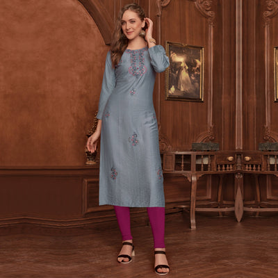 grey-floral-embroidered-rayon-kurti