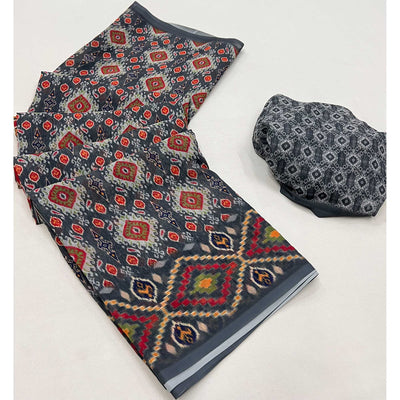 grey-digital-printed-georgette-saree