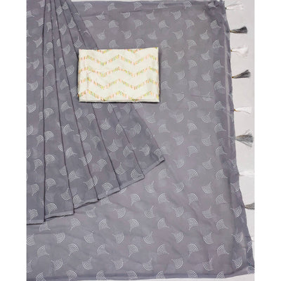 grey-foil-printed-georgette-saree-2