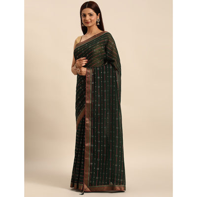 green-foil-printed-zomato-saree
