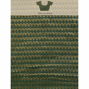 green-floral-foil-printed-shimmer-saree