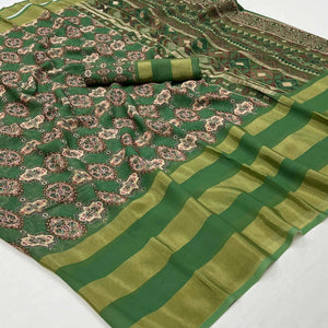 green-digital-floral-printed-viscose-saree-2