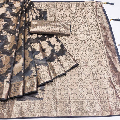 a-grey-floral-woven-art-silk-saree-with-tassels