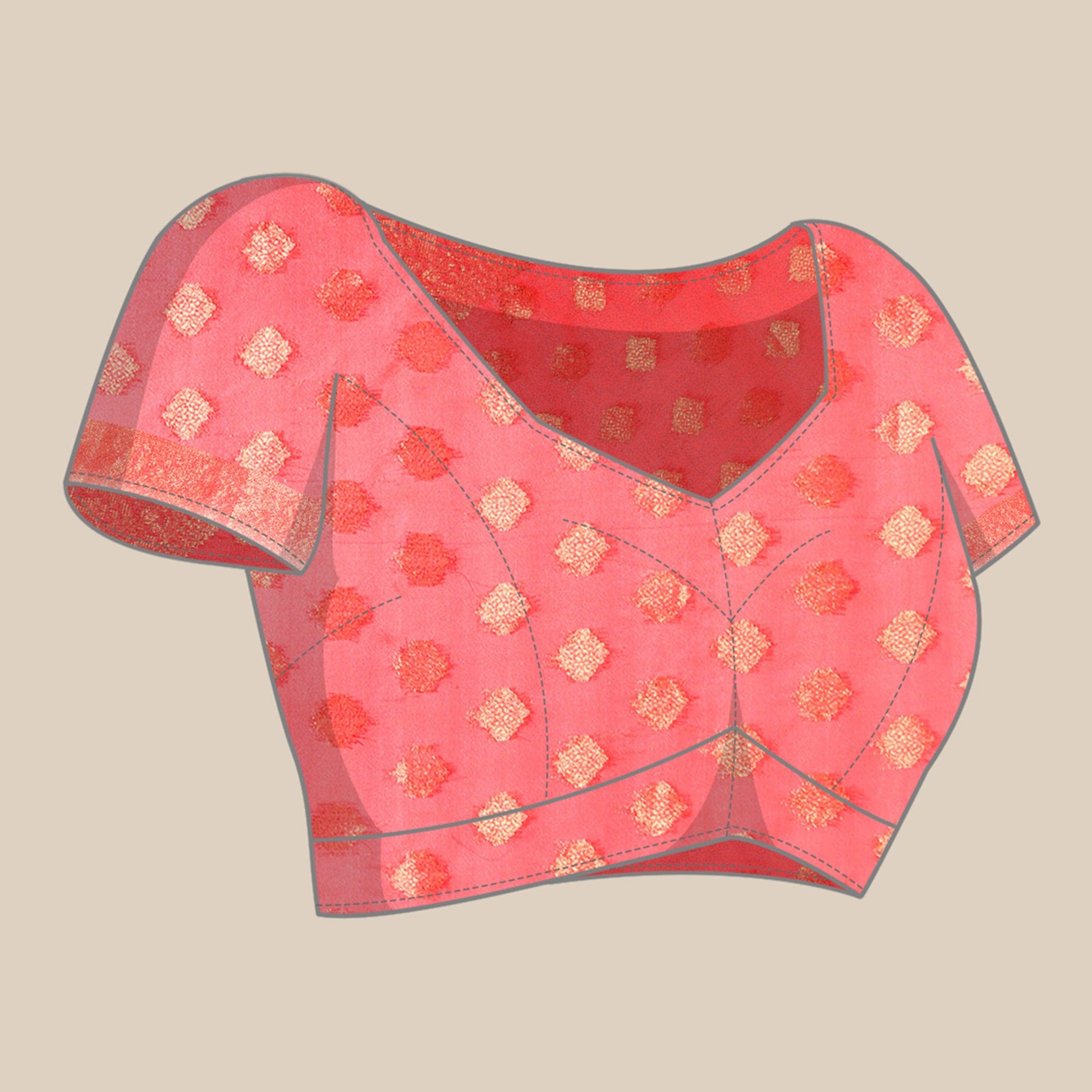 Gajari Pink Woven Organza Silk Saree With Tassels