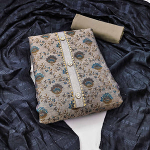 grey-floral-printed-chanderi-dress-material