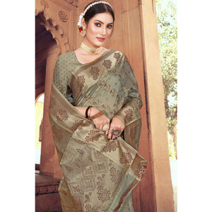 grey-floral-woven-organza-saree-1
