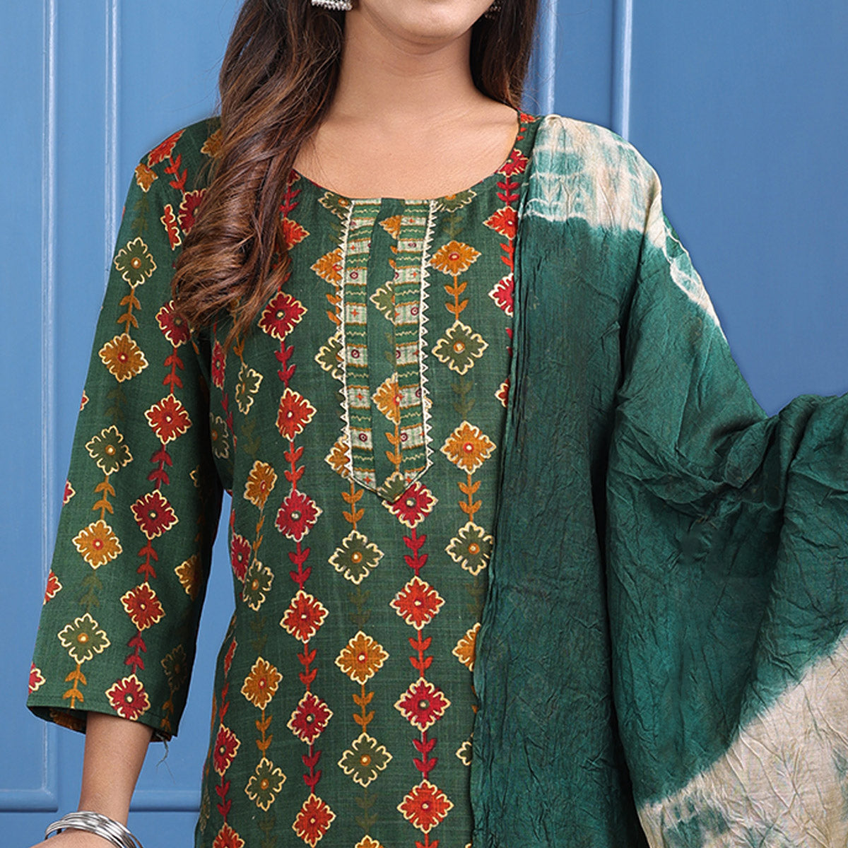 green-floral-foil-printed-rayon-suit