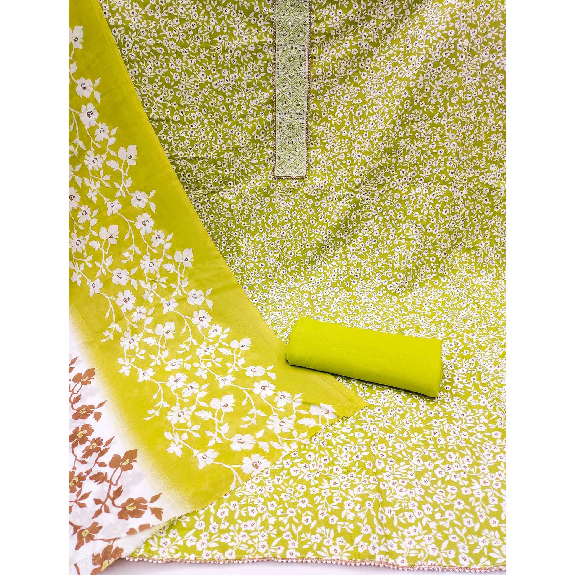 green-floral-printed-pure-cotton-dress-material-1
