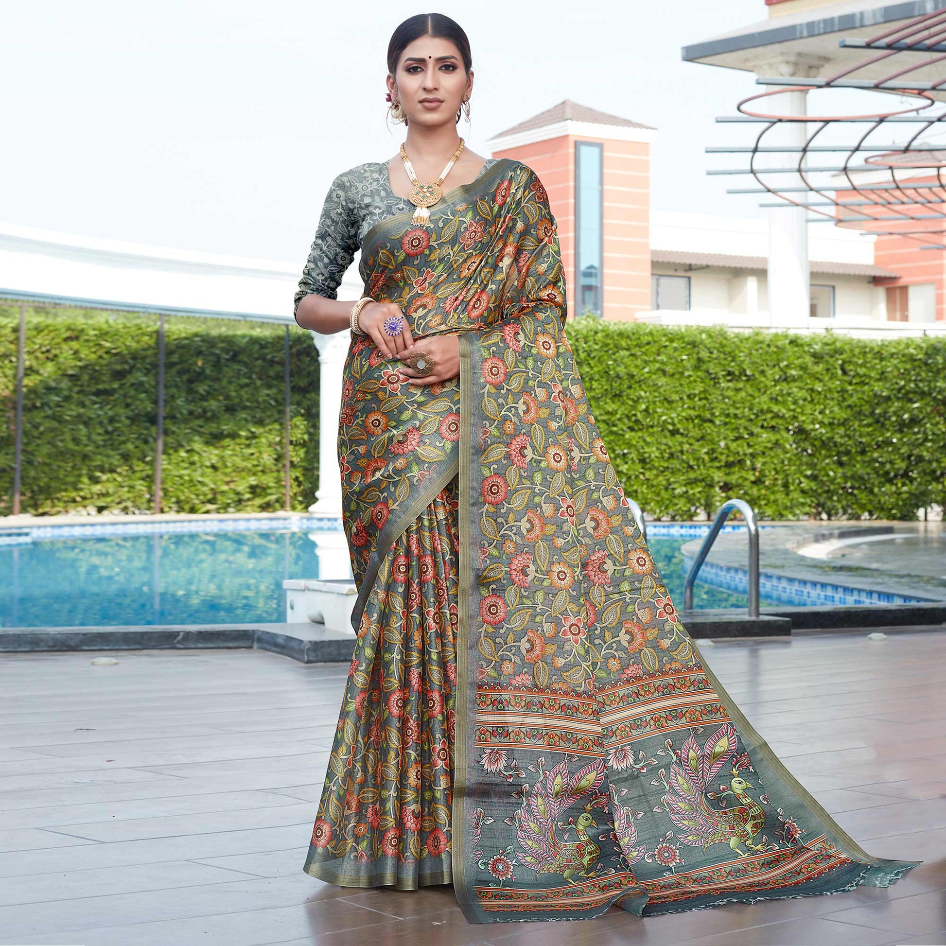 d-grey-floral-digital-printed-cotton-silk-saree
