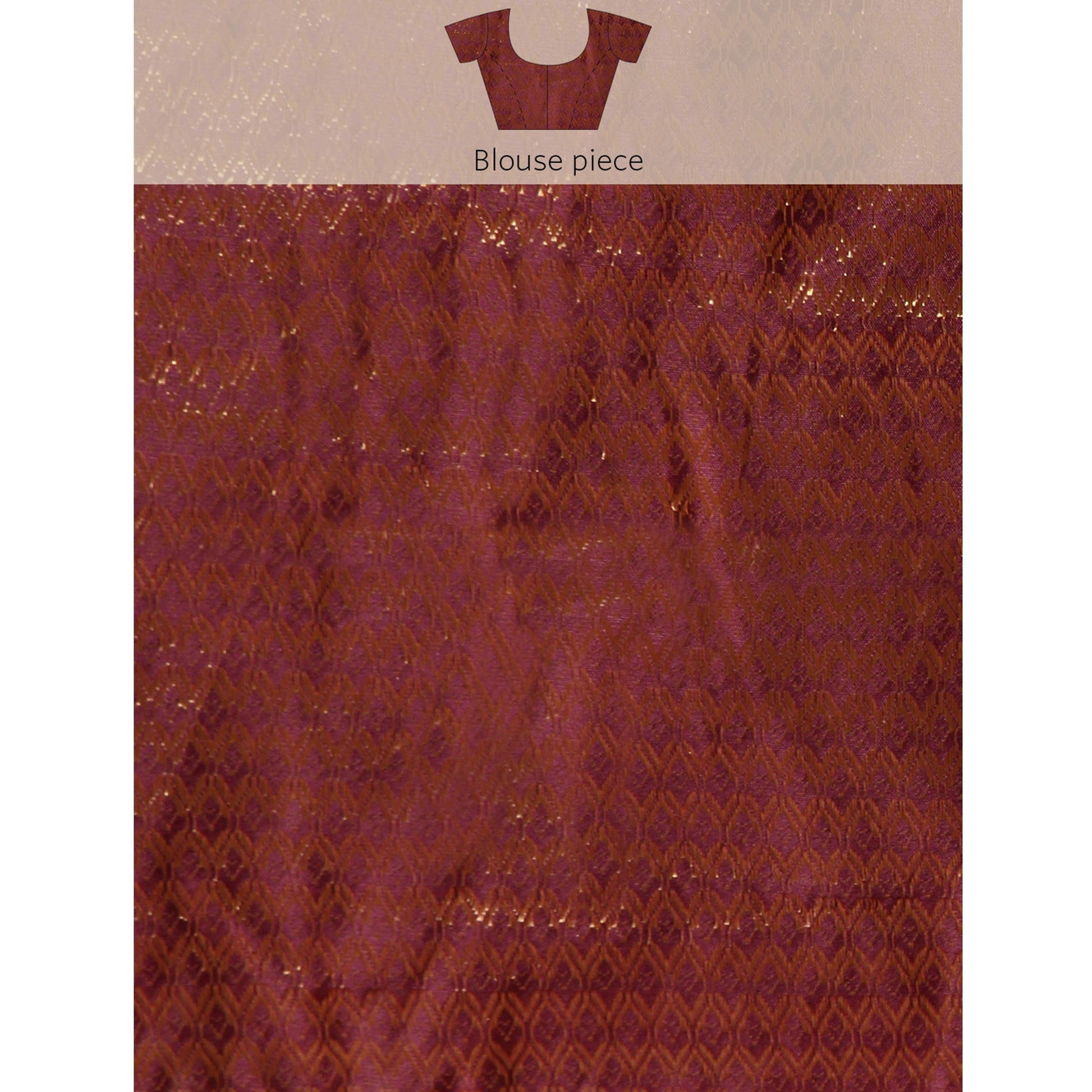 Maroon Floral Foil Printed Shimmer Saree