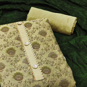 green-floral-printed-chanderi-dress-material