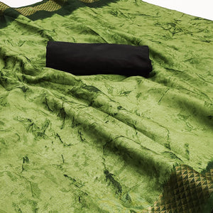 green-printed-art-silk-saree