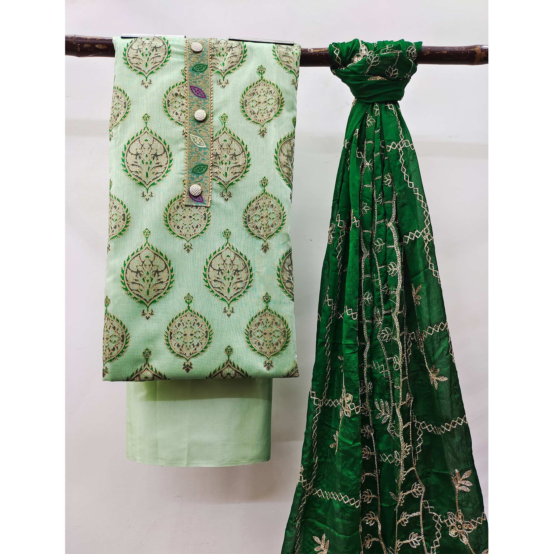green-embroidered-chanderi-dress-material-6