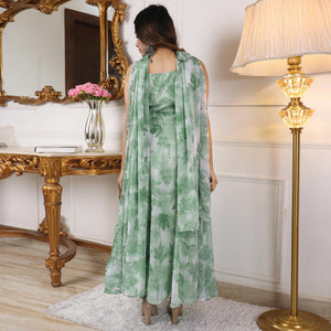 green-floral-printed-georgette-anarkali-suit